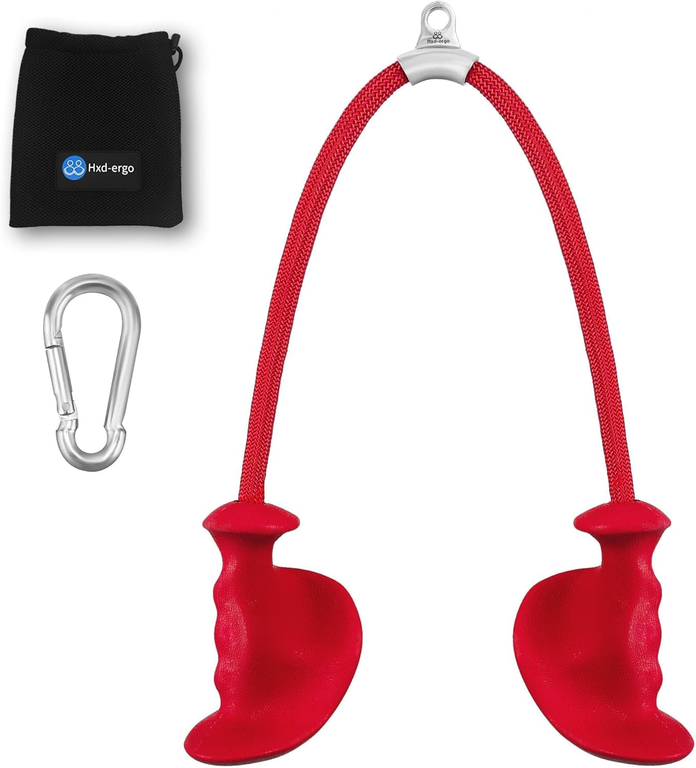Tricep Rope with Ergonomic Handles, 36 Inch Tricep Pull down Rope for Cable Mach