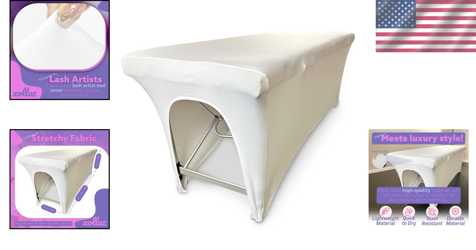 Soft & Snug Stretch Massage Table Cover – Ideal for Therapists & Estheticians