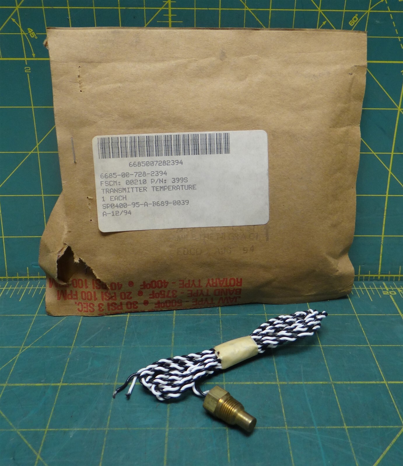 Westberg Manufacturing 339S Electric Temperature Transmitter 6685-00-728-2394