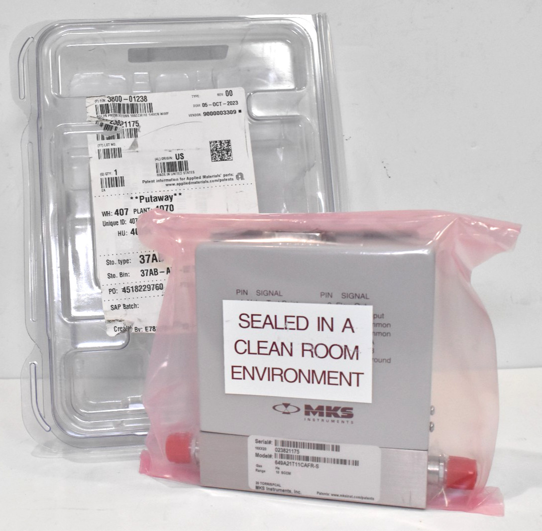 New MKS 649A21T11CAFR-S Mass Flow Controller MFC 10 SCCM He