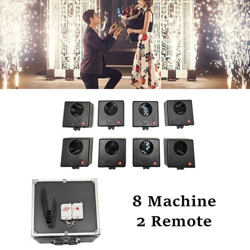 8Pcs Cold Spark Machine Stage Firework Effects For Party Wedding Remote Control