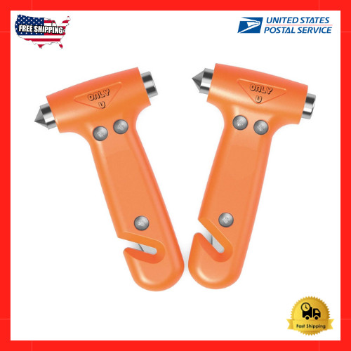 Auto Car Escape Tool, Car Window Glass Hammer Breaker and Seat Belt Cutter - USA