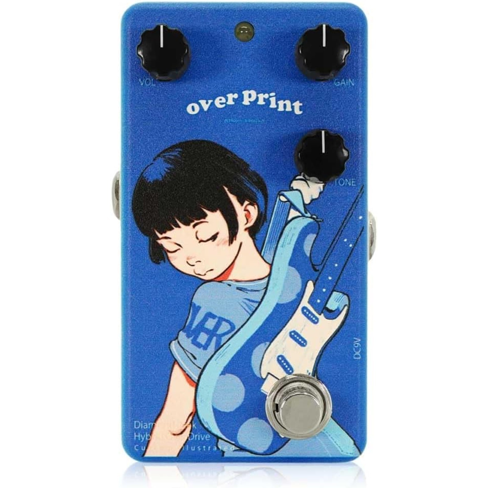 Animals Pedal Diamond Peak Hybrid Overdrive Custom Illustrated Gyoshi Guitar