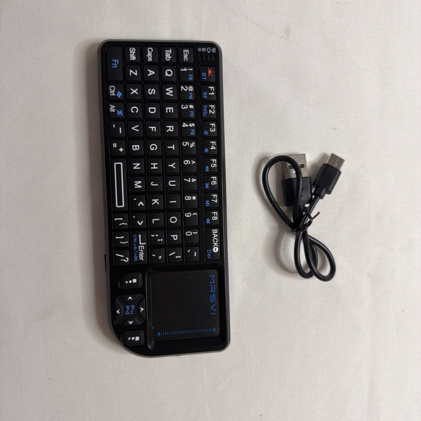 Mini Keyboard with Touchpad, Mini Bluetooth Keyboard, 2.4G Ultra-Thin Handhel...