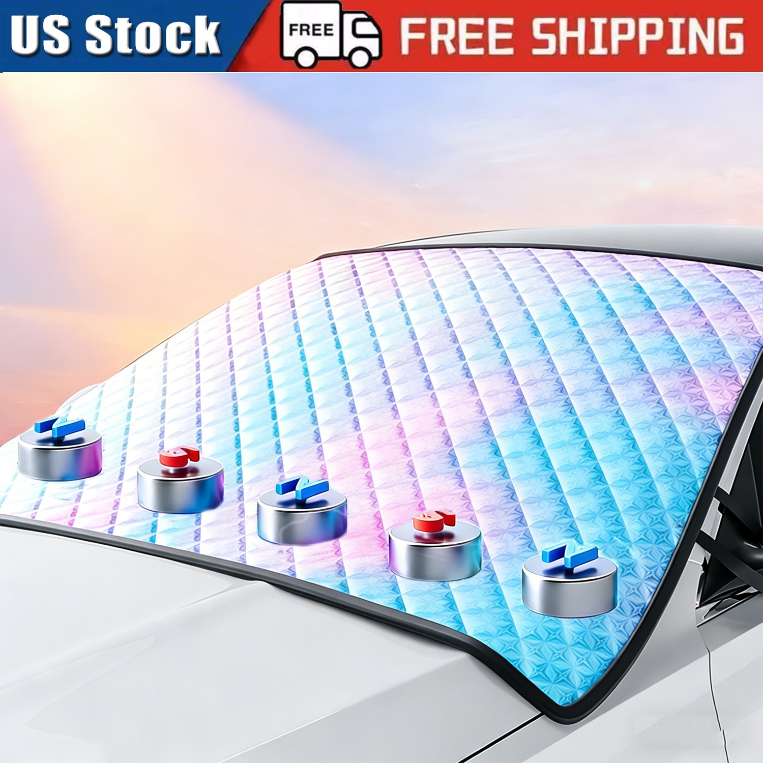 Car Windshield Sun Shades UV Sun Protection Covers Universal Fits Car SUV Truck