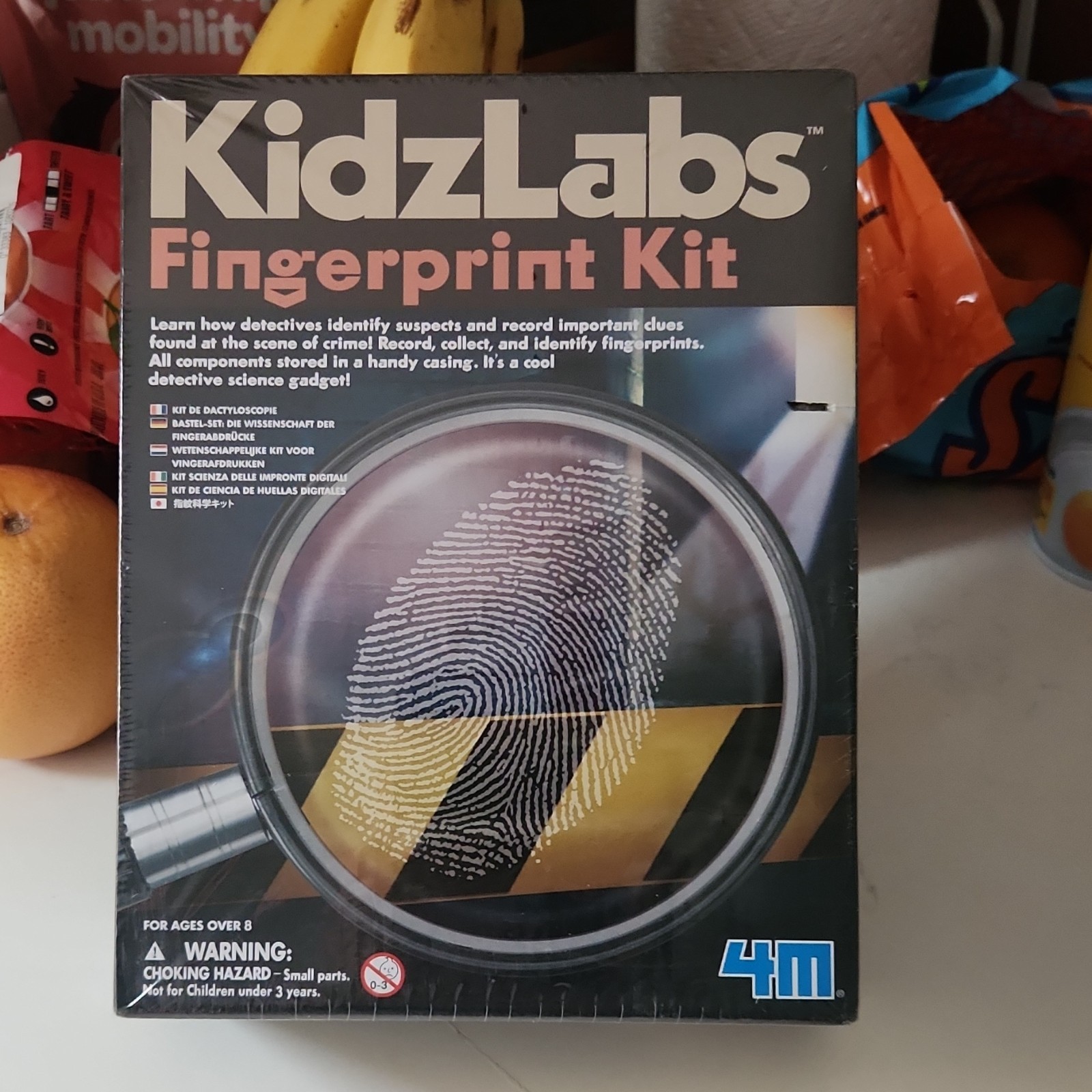 4M KidzLabs Fingerprint Kit Science Educational Toy Ages 8 Years & Up
