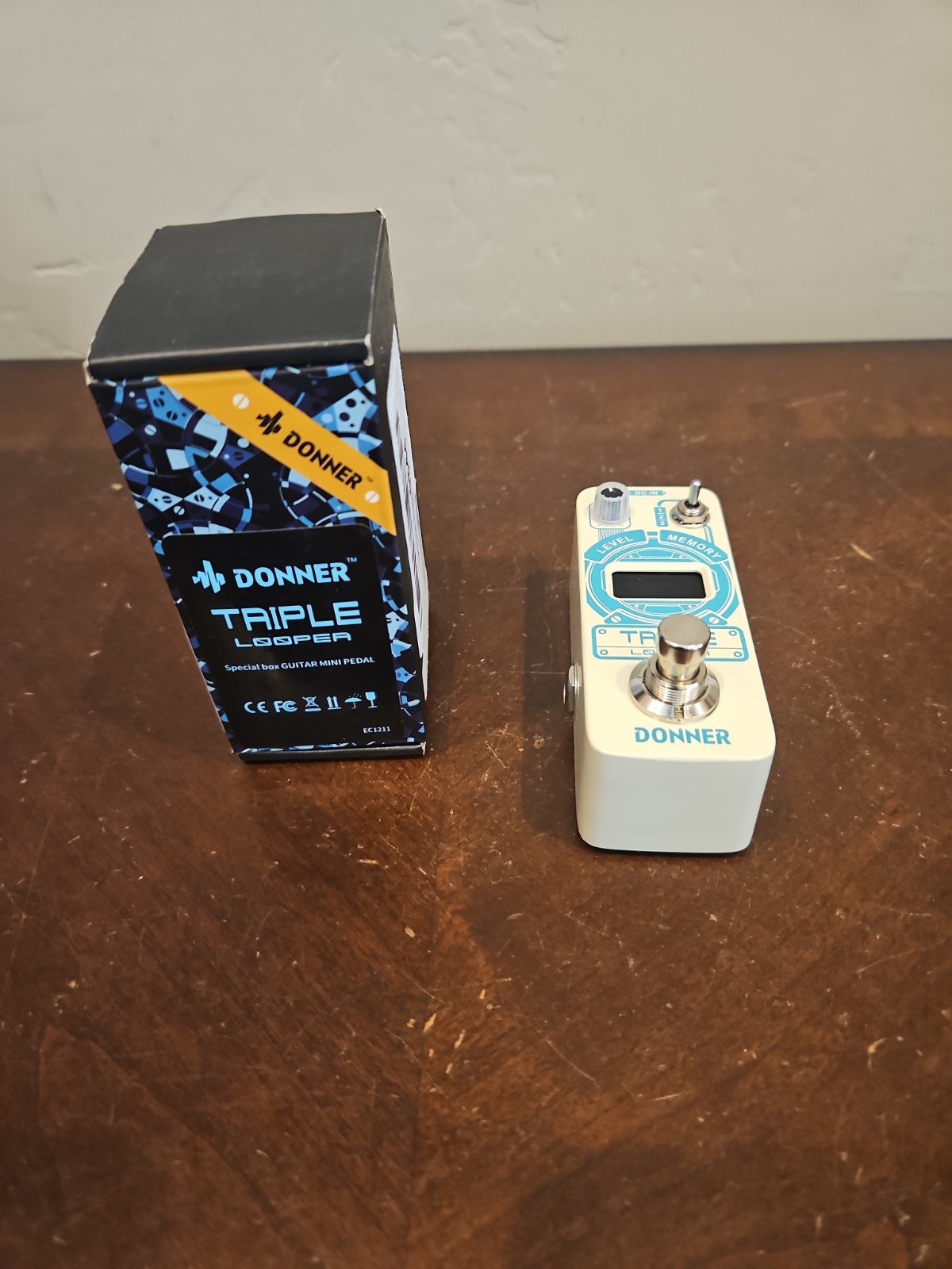 Donner Triple Looper Guitar Effect Pedal 90 mins Looping Time with Screen 3 Loop