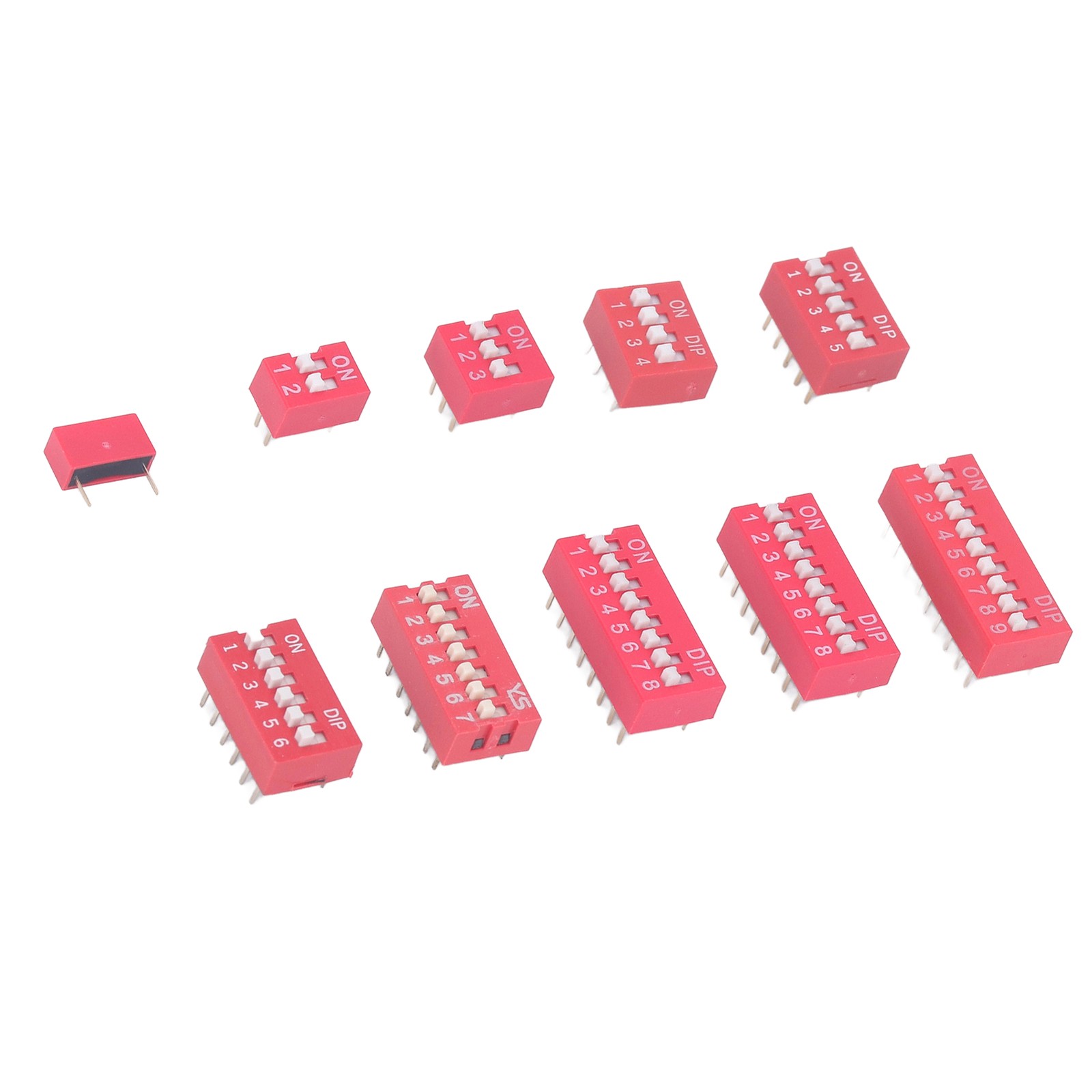 45Pcs Dip Switch Assorted Kit Durable Toggle Switch For Circuit Breadboards Hot