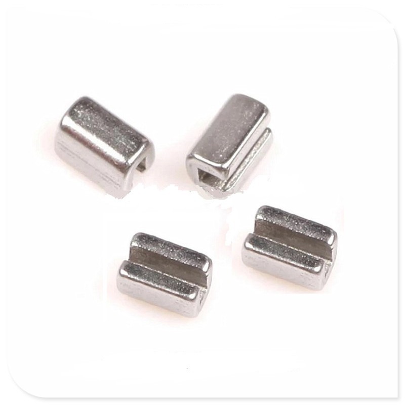 100 Pcs Dental Orthodontic Crimpable Stop Hooks Round Hole Wire Bracket End