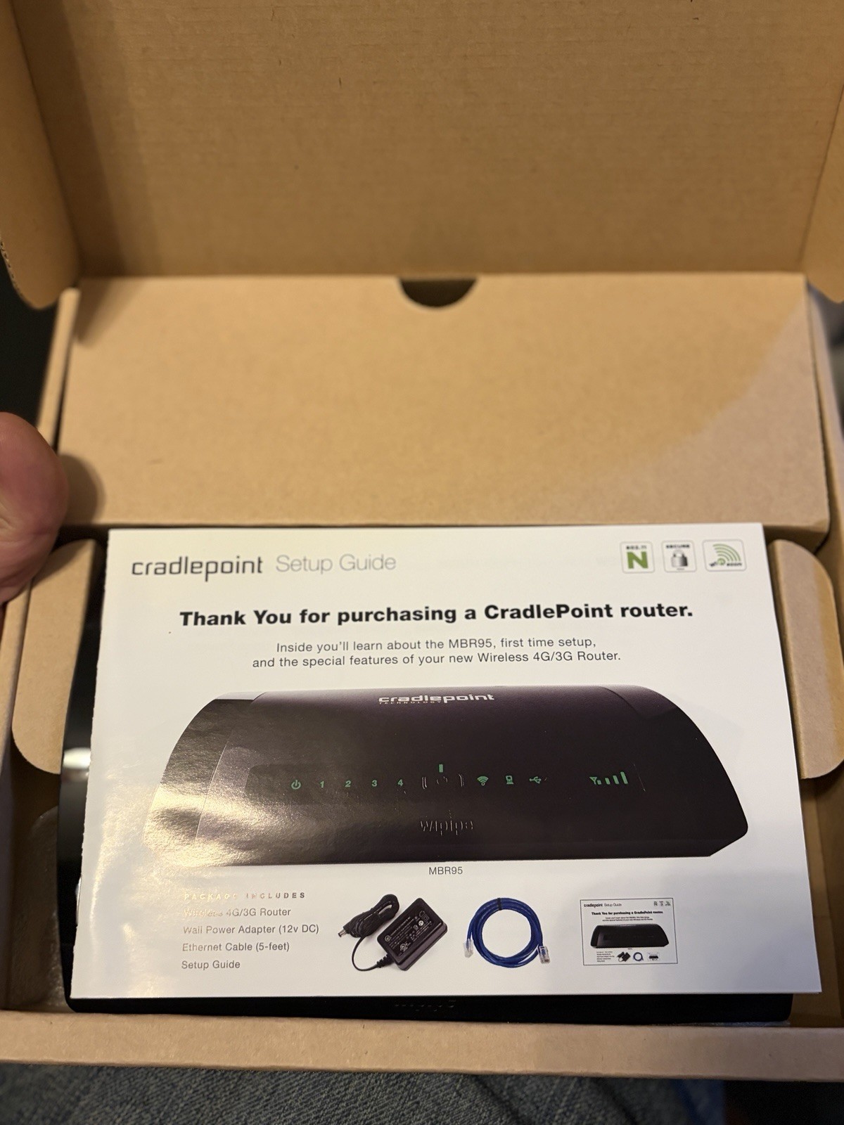 CradlePoint MBR95 Black Wireless Router
