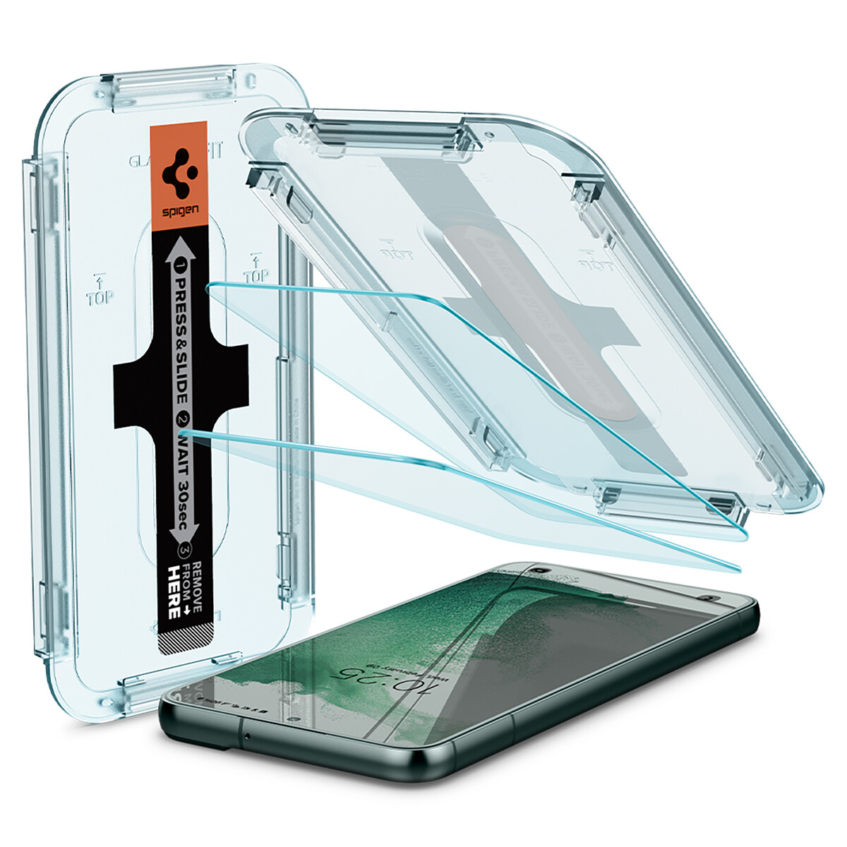 Spigen GlastR EZ Fit Screen Protector for Samsung Galaxy S22 Plus | S22 | 2 Pack