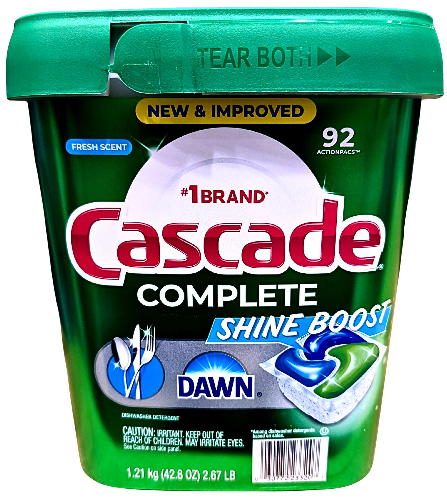 Cascade Complete Dishwasher Shineboost Pacs Fresh 92 Count