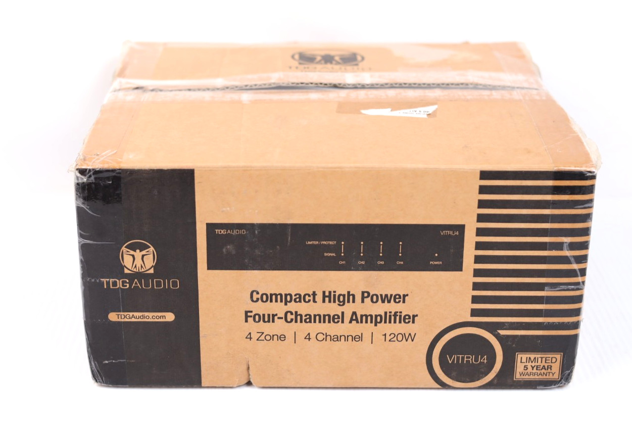 READ TDG Audio VITRU4 4 Channel x 120W Compact Amplifier w515