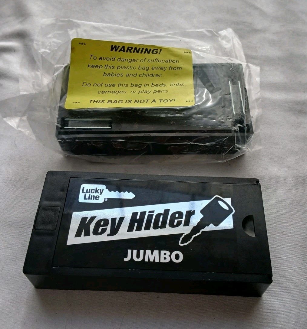 lot of 2 Jumbo Magnetic Key Hider, Case Holder for Larger Keys and Transponders