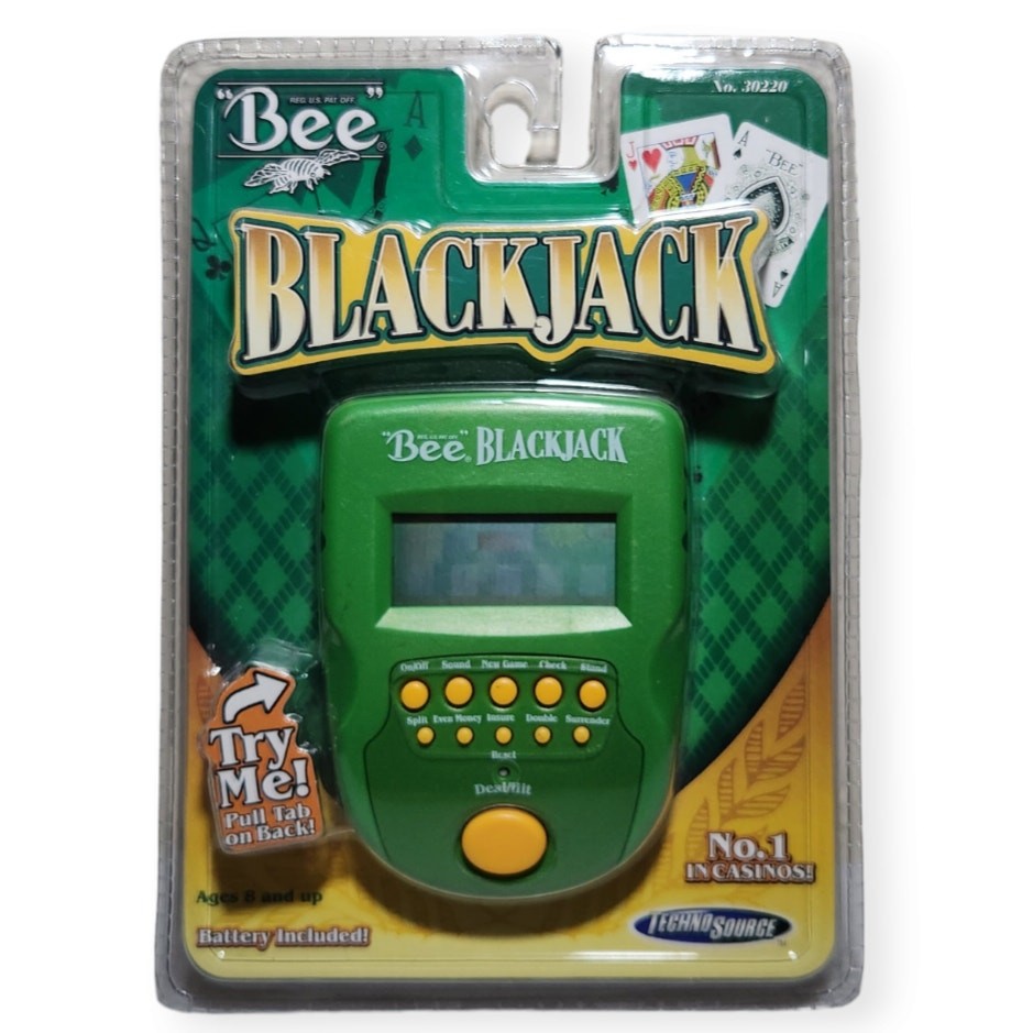 Bee Techno Source Blackjack No. 30220 Handheld Electronic Game Brand New 2003