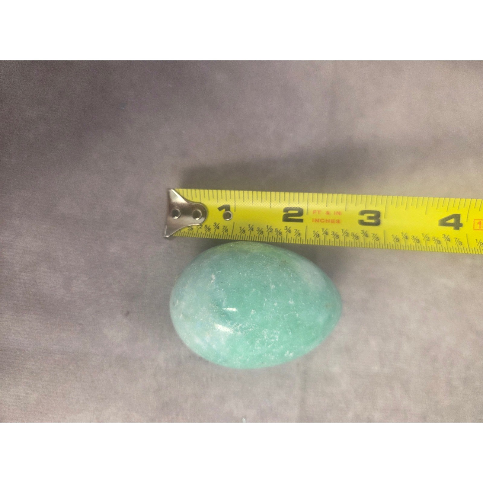 Set Of 5 Green Stone Eggs Decorative Easter Home Decor