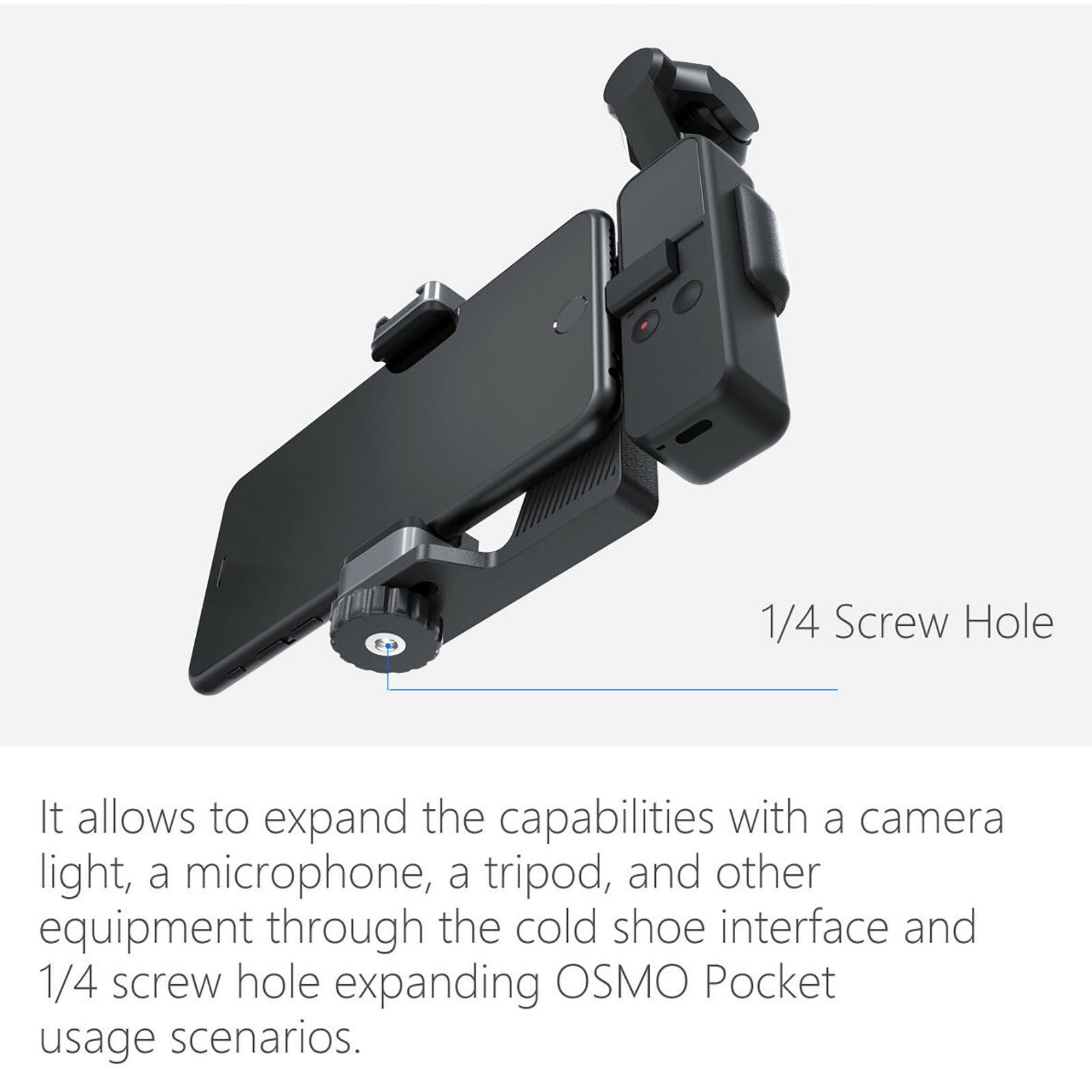 Mobile Phone Tripod Fix Bracket Mount Holder Stand For DJI OSMO Pocket Camera s