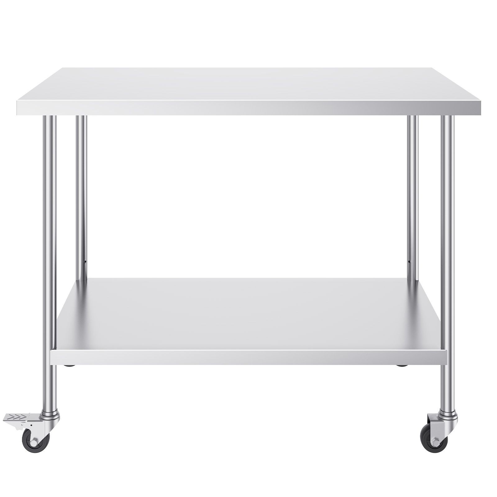 30x48in Stainless Steel Work Table with 3 Adjustable Shelves