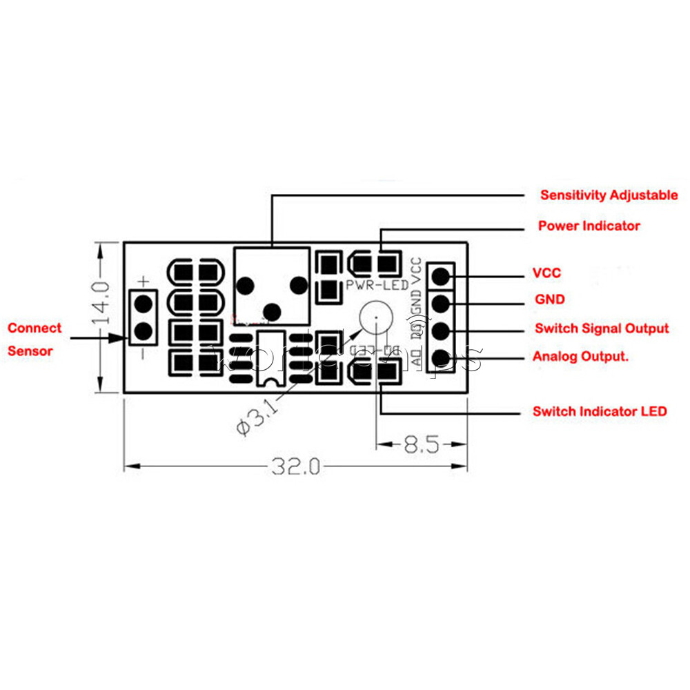 5PCS 3.3-5V IR Infrared Flame Detection Sensor Module Flame Sensor 4PIN