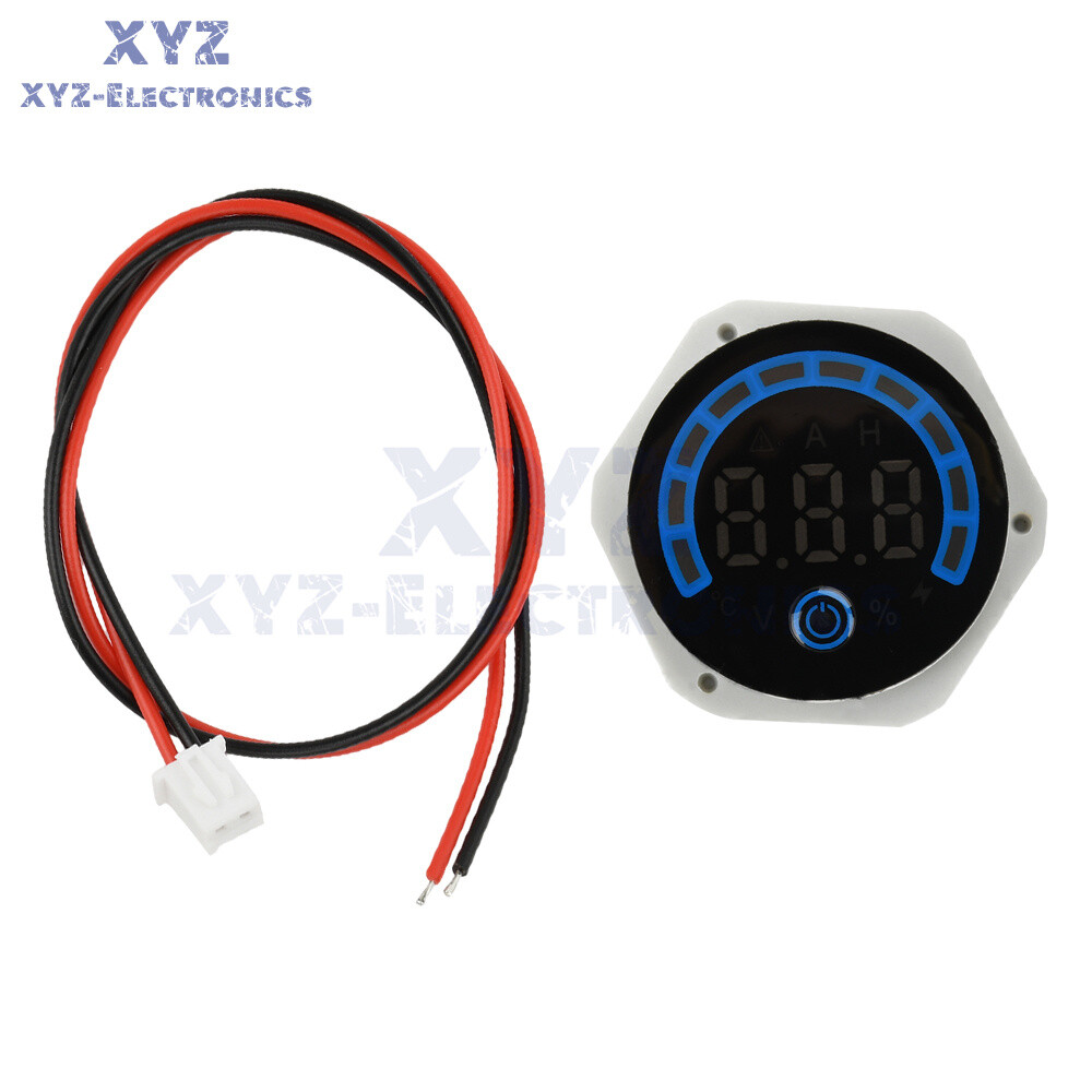 Digital Voltmeter Power Indicator Waterproof DC 8-120V Volt Meter with switch