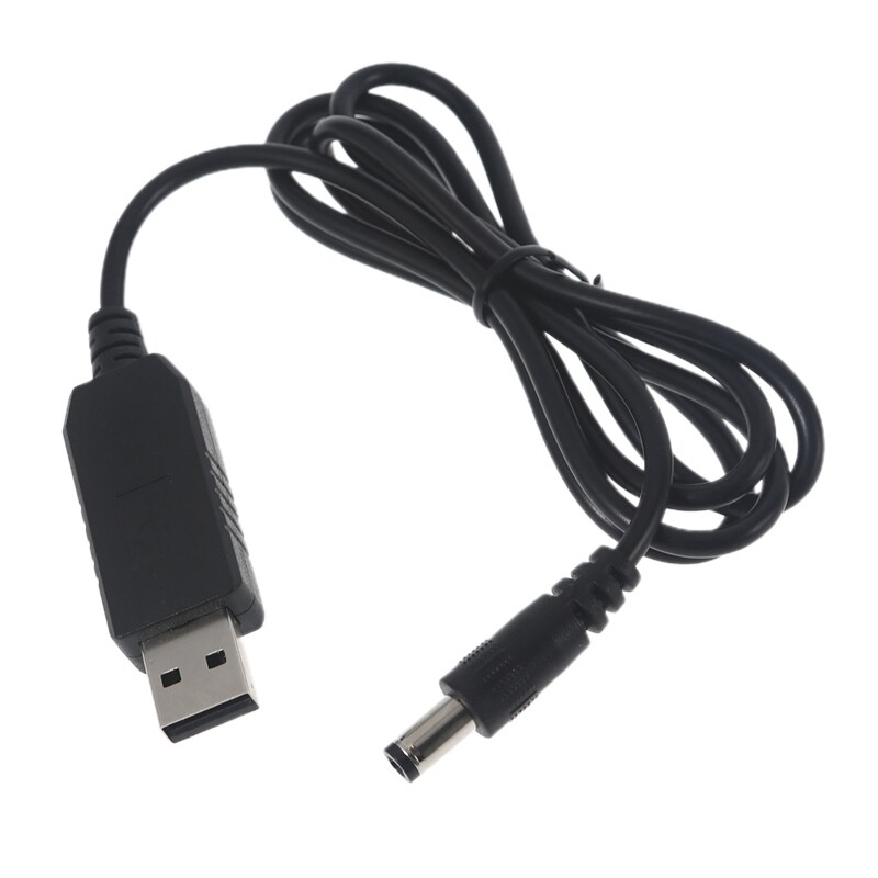 QC3.0 USB to 9V 5.5x2.5mm Power Cable for Router Speakers LED Lights