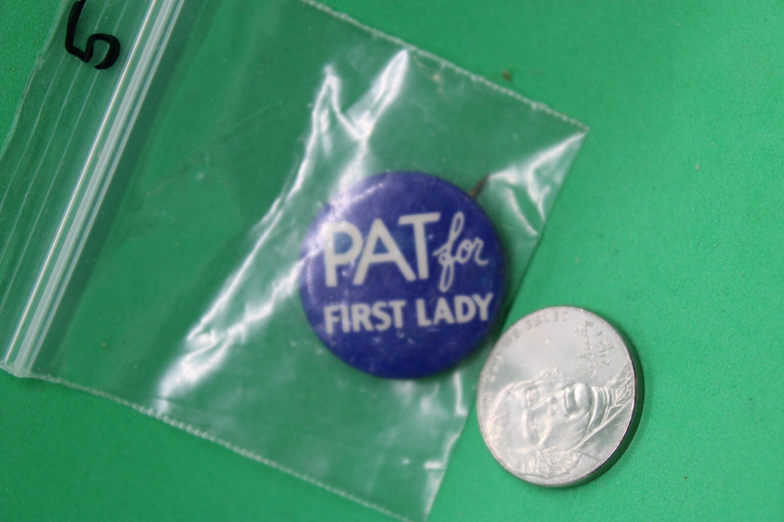 Vintage Political Pin - Pat (Nixon) for First Lady