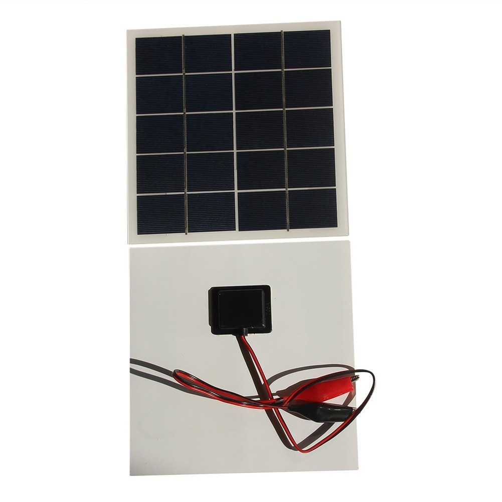 4W 5V Polycrystalline Solar Panel with Clip for DIY Small Device Charging