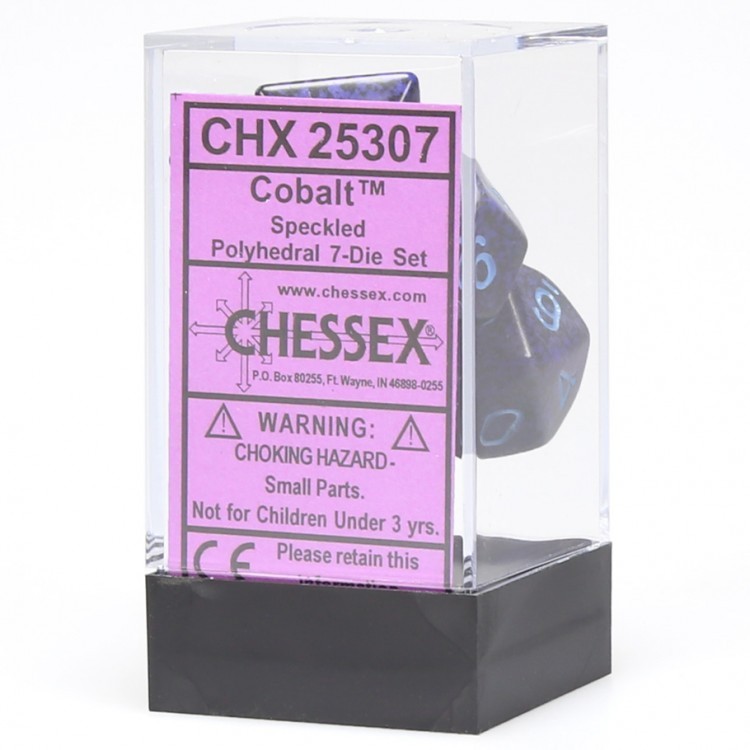CHX25307 Chessex Manufacturing Speckled: Poly Set Cobalt (7)