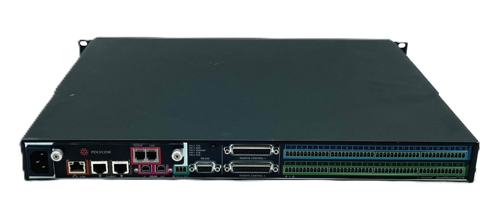 POLYCOM SOUNDSTRUCTURE C16 2201-33160-001 16-CH AUDIO CONFERENCING PROCESSOR