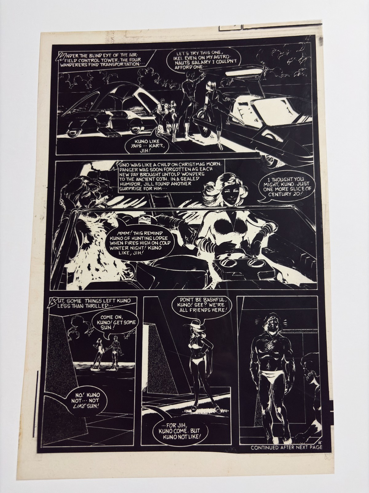 1979 DOOMSDAY + 1 #12 John Byrne 7z10.5" Production STAT Page 4 FN 6.0 Charlton