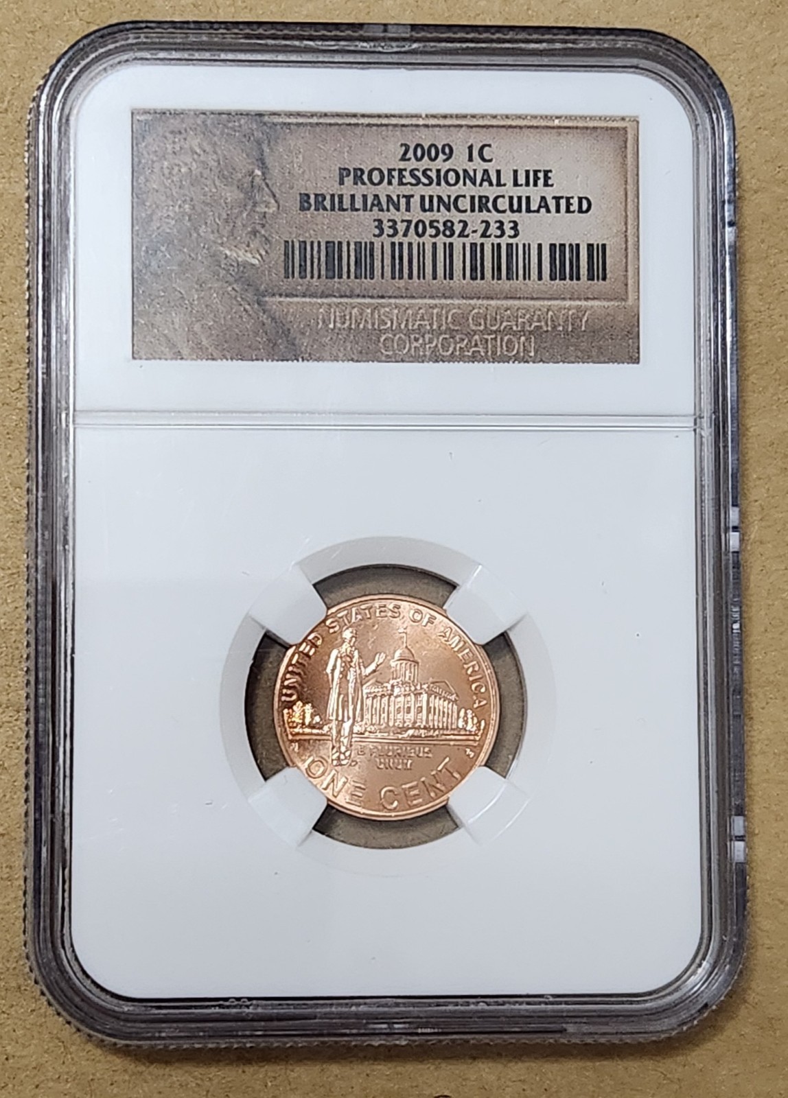 U.S.A. 🇺🇸 ONE CENT COIN 2009 (NGC / BRILLIANT UNCIRCULATED / COMMEMORATIVE)