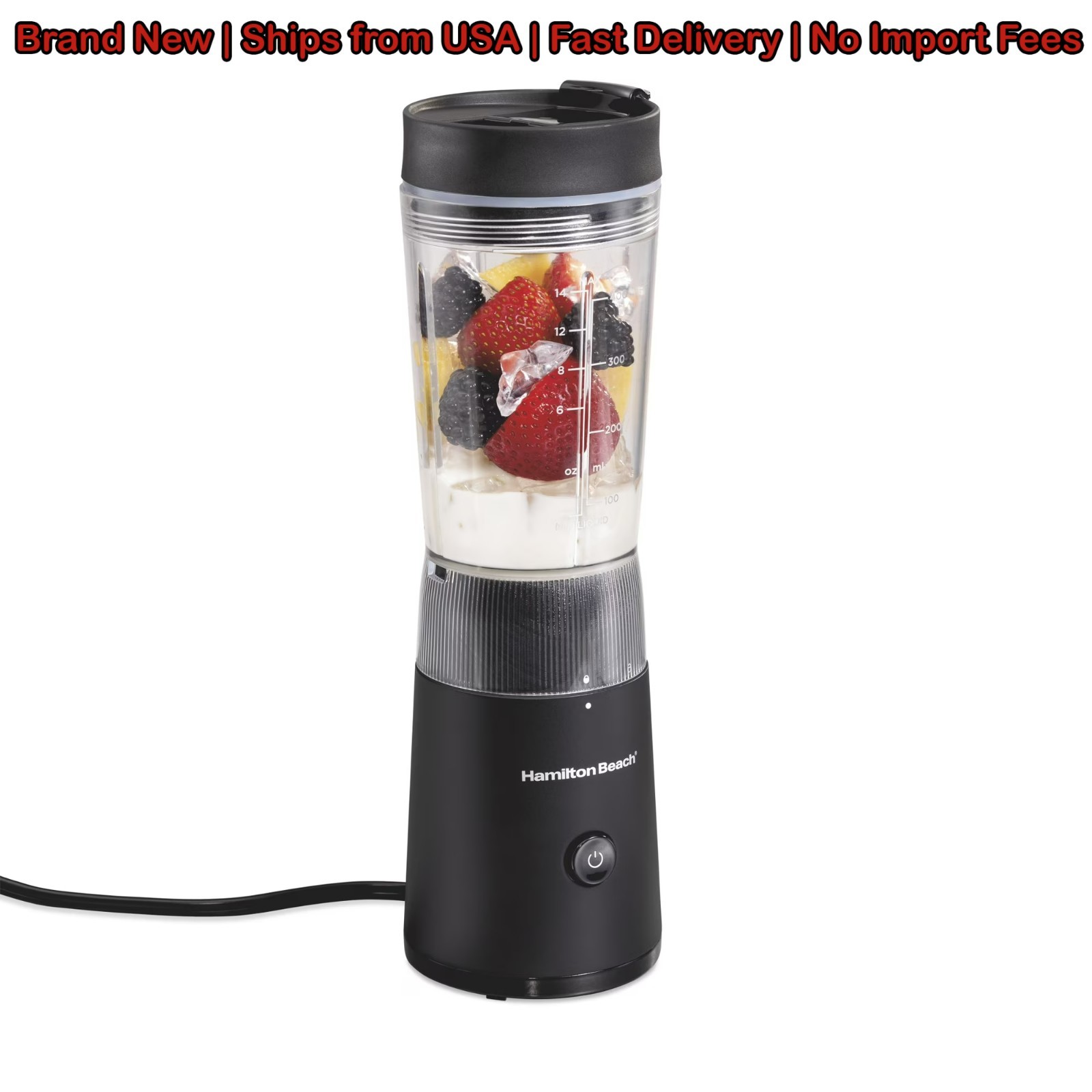 Hamilton Beach Personal Blender 14oz Single Serve Smoothie Maker Teal NEW