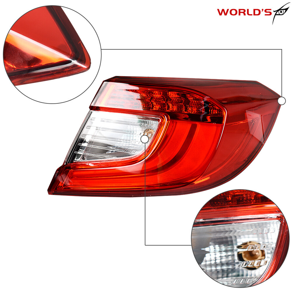 Tail Light Assembly For 2018-2021 Honda Accord Pair Set Right+Left Rear Side LED