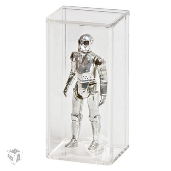 Acrylic Action Figure Display Case for 3 3/4"3.75 Vintage Star Wars, G.I. Joe