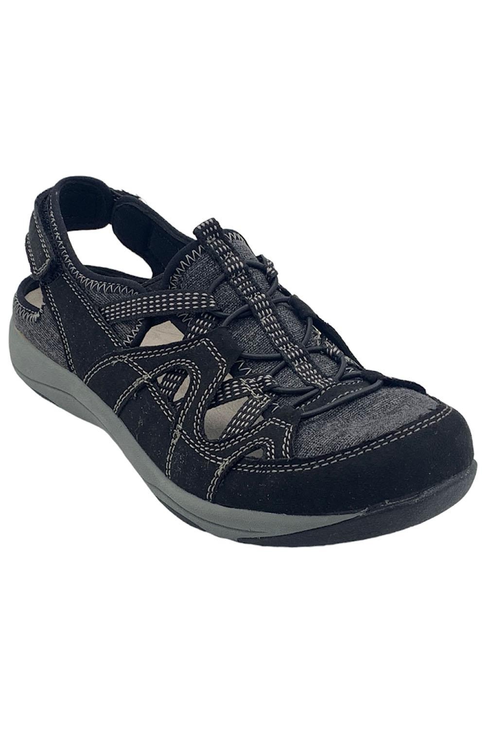 Earth Origins Adjustable Fisherman Sport Sandals Sid Black