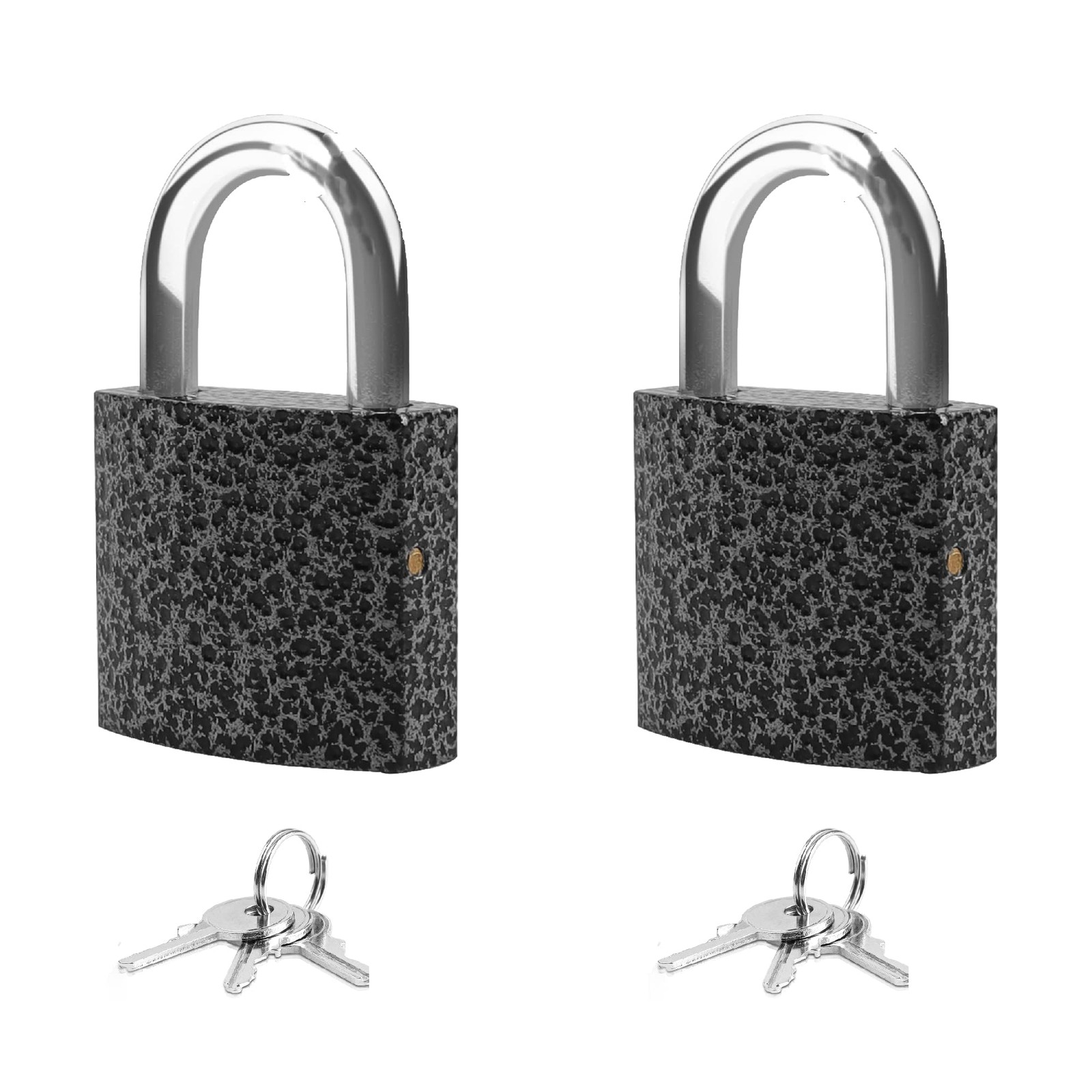 2 Pack Small Padlock with 3Keys keyed Alike，Locker Lock 30mm, Lock with Key P...
