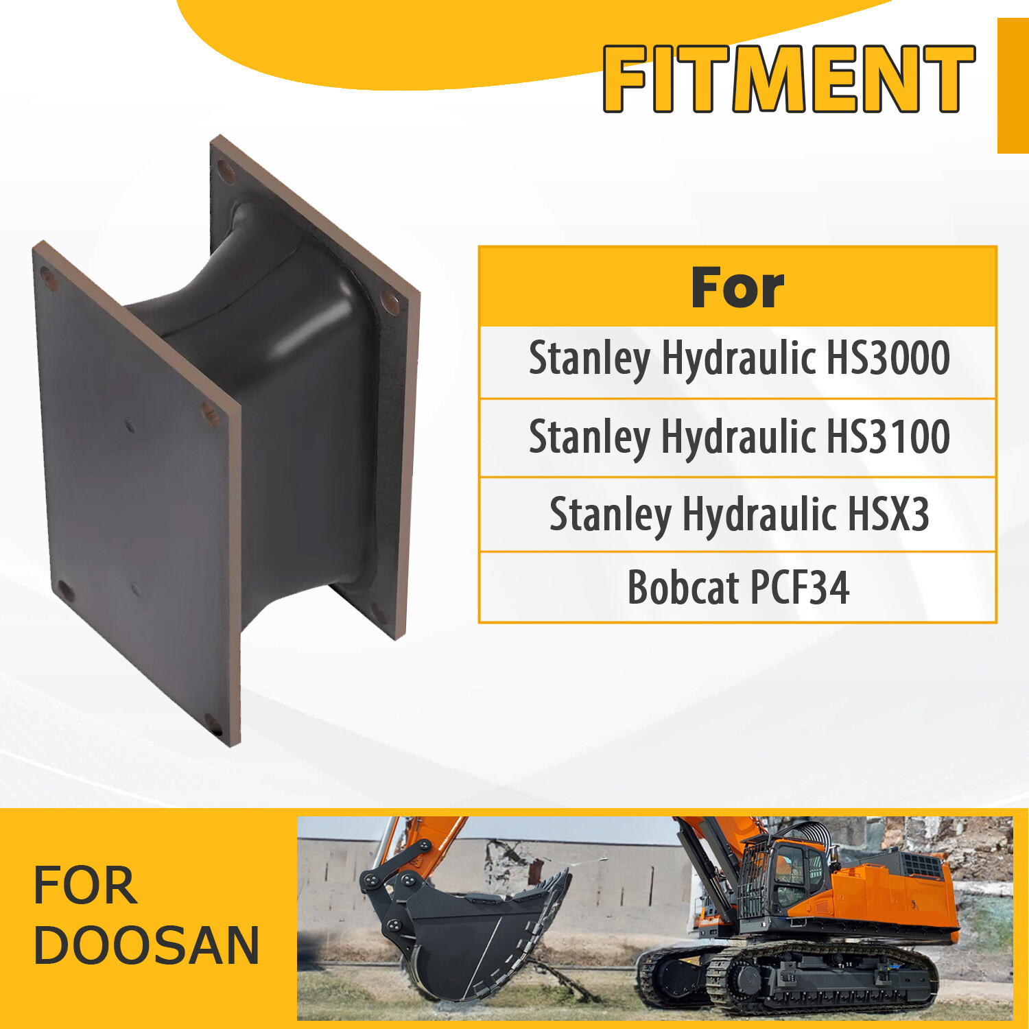 4 Pack Vibratory Compactor Rubber Shock Mounts For Stanley & Bobcat Hydraulic