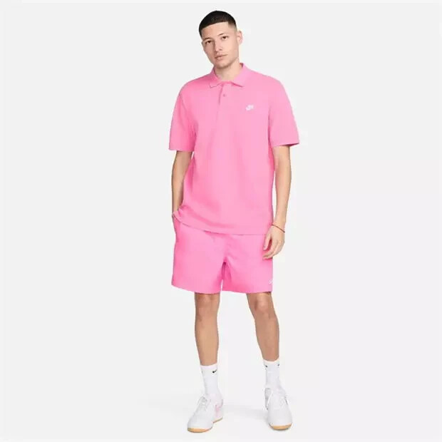 Nike Sportswear Athletic Pink Short Sleeve Size M Matchup Pique Polo 909746 694