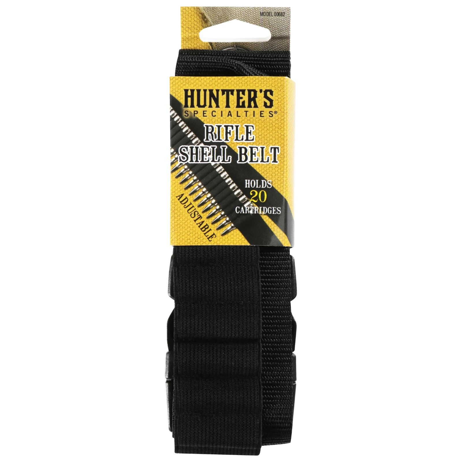 Hunters Specialties Rifle Shell Belt 20 Cartridge Capacity Black Nylon 00682