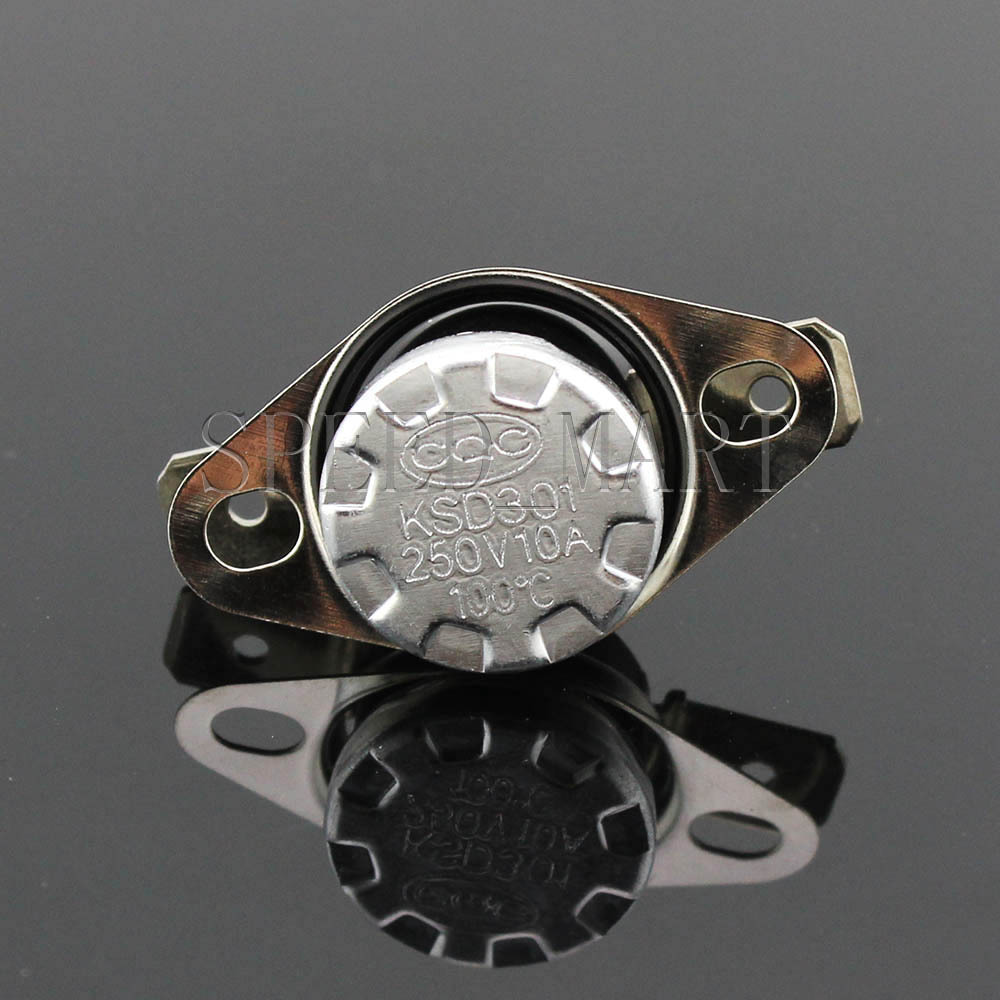 2 x Temperature Switch Control Sensor Thermal Thermostat 100°C N.O. KSD301