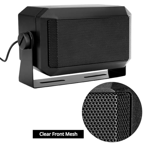 5W External Communications Speaker - 2 Pack 8 Ohms with 3.5mm Plug for Ham