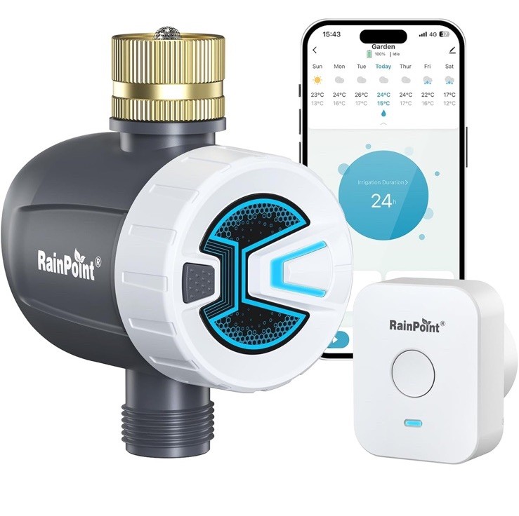 RAINPOINT WiFi Water Timer, Sprinkler Timer for Garden Hose, Smart Automatic ...