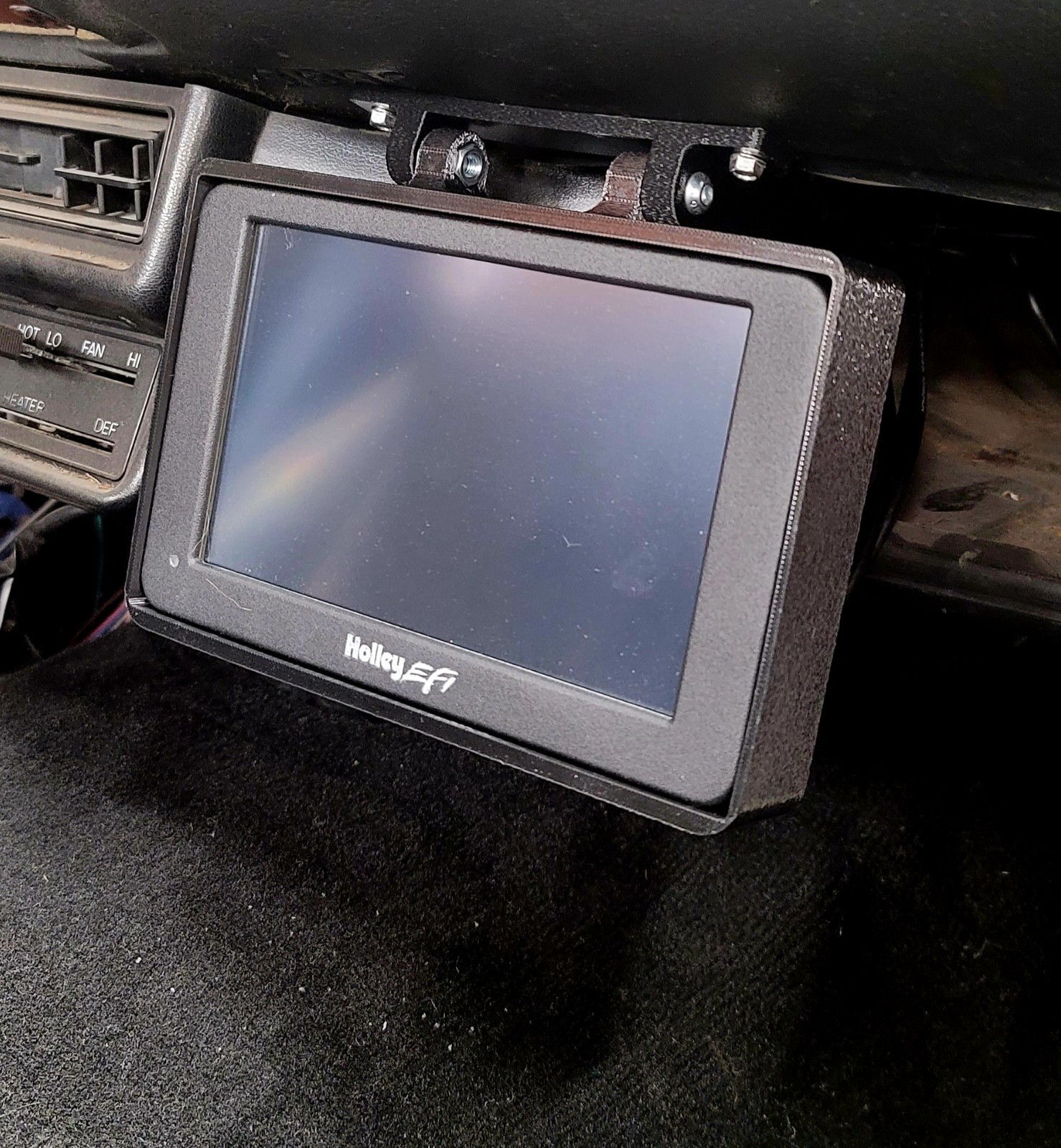Under dash mount for Holley EFI 7" inch Pro dash screen