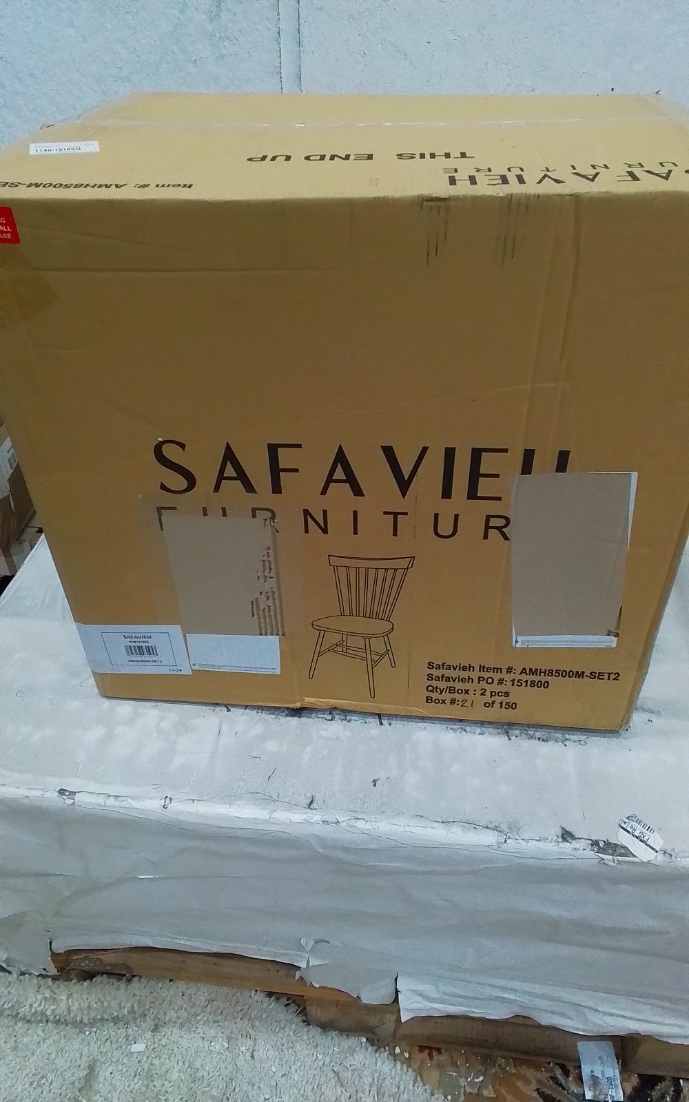 Safavieh PARKER SPINDEL SIDE CHAIR, Reduced Price 2172768387 AMH8500M-SET2