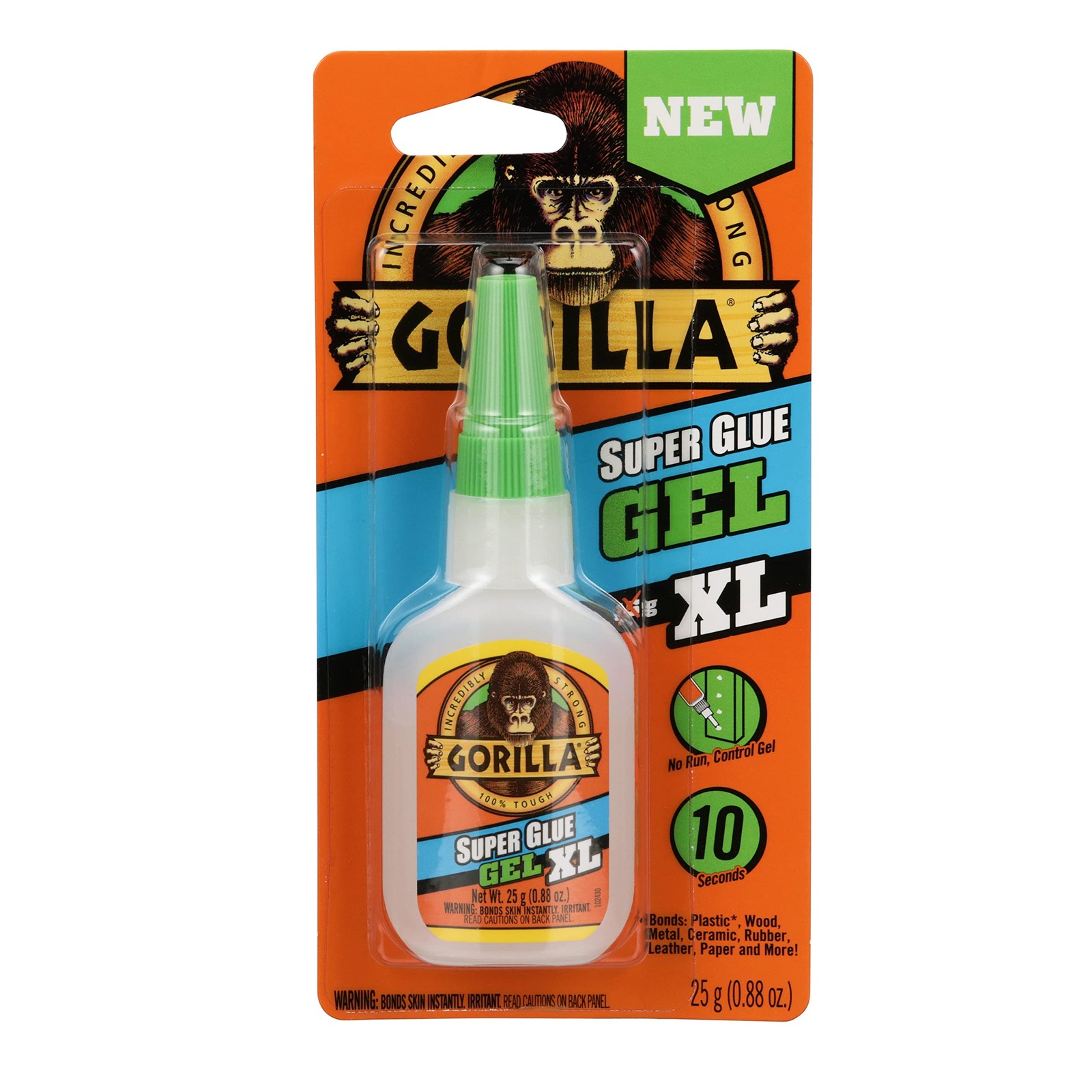 Gorilla Super Glue Gel XL, Clear Glue, 25 Gram (Pack of 1) - Pack 1,