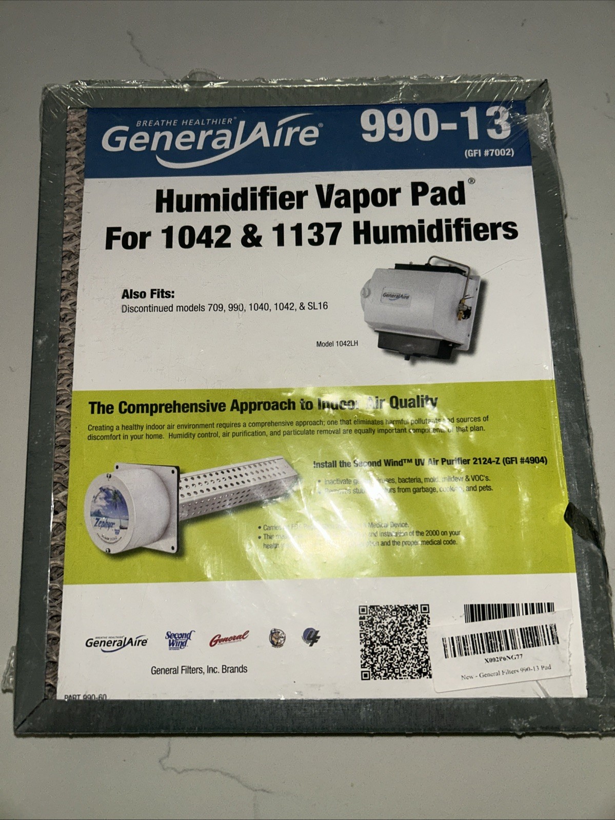 GeneralAire 990-13 GFI #7002 Humidifier Vapor Pad For 1042 & 1137