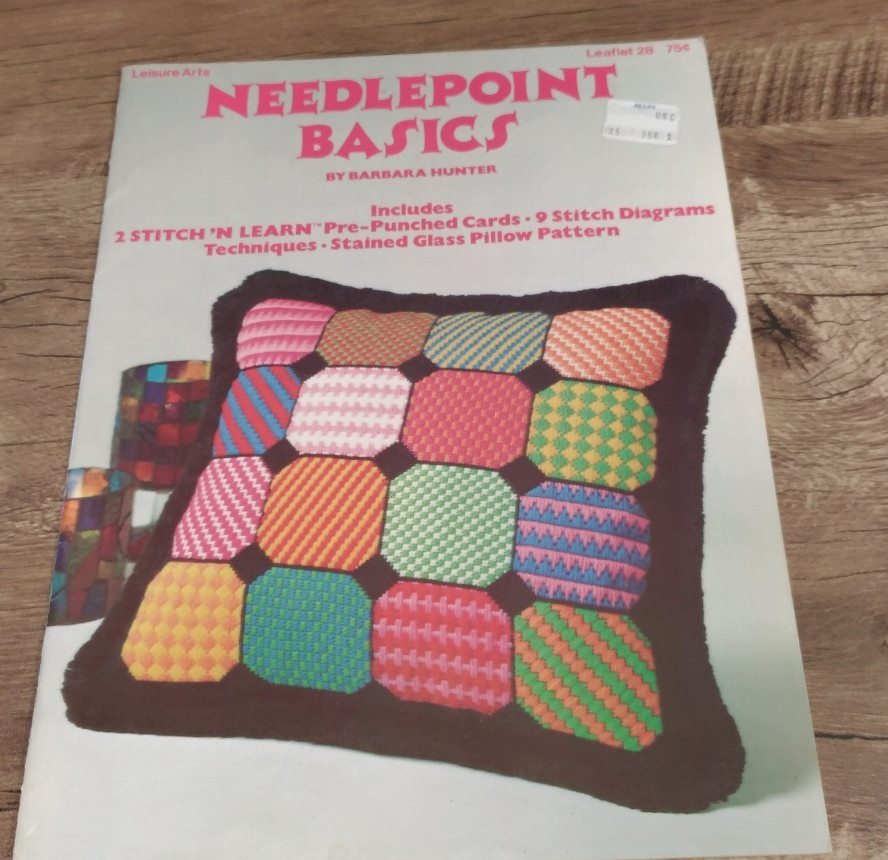 Needlepoint Basics Leaflet 28 Barbara Hunter Vintage Stitch Guide Pattern 1973