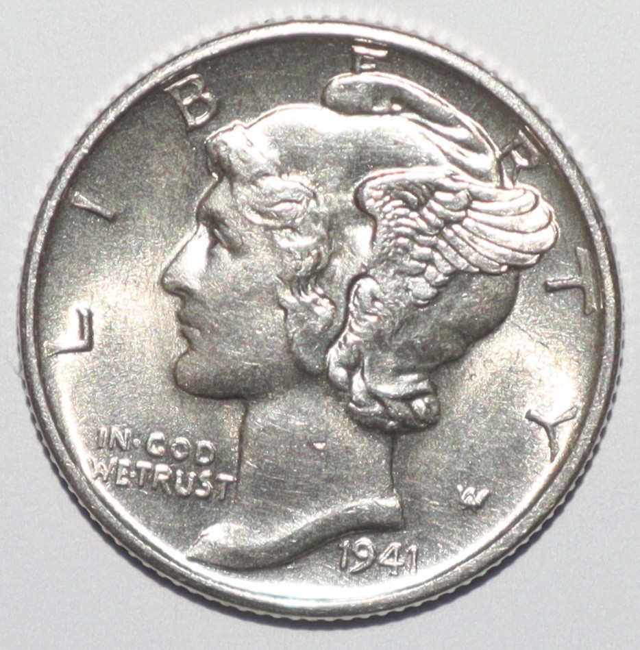 1941 D Mercury Dime FSB BU BRILLIANT UNCIRCULATED (I251)
