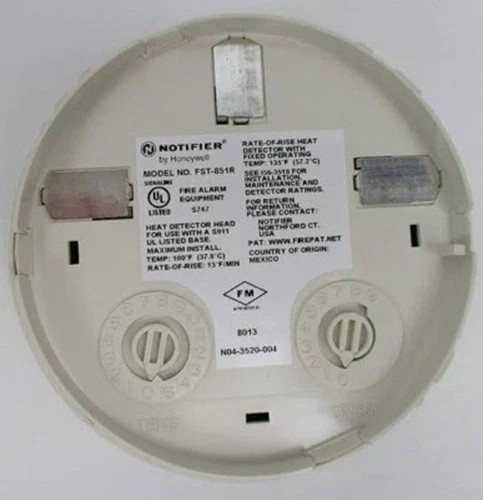 NOTIFIER FST-851R INTELIGENT PLUG-IN HEAT DETECTOR