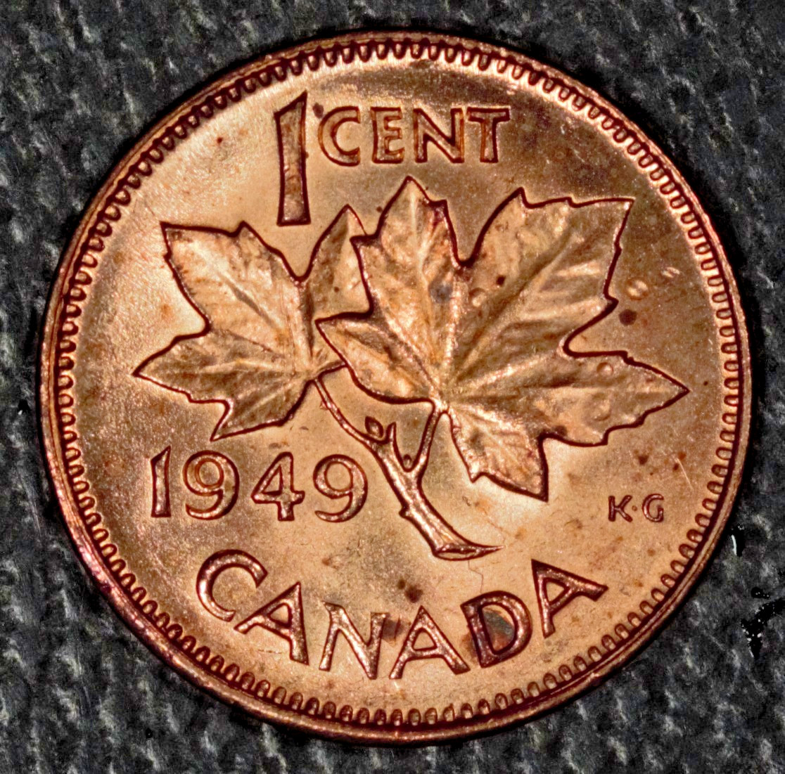 1949 Canada One Cent, Select BU